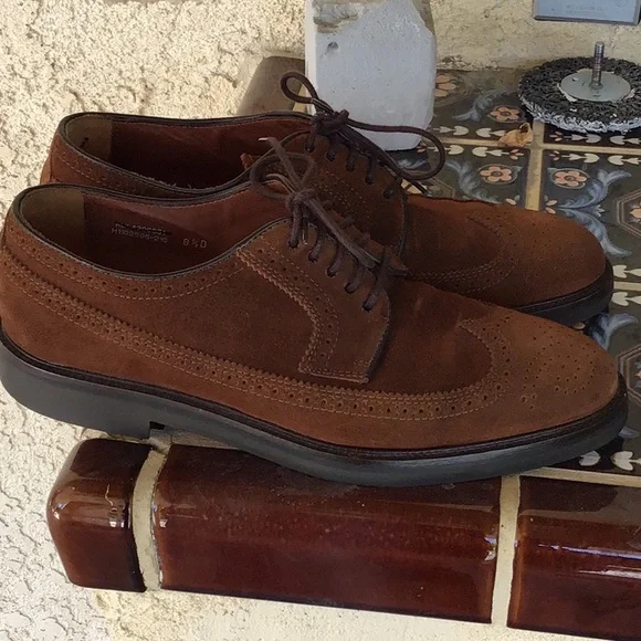 Polo Ralph Lauren suede wingtips 8.5/D used - Picture 11 of 16